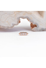 BVLA Sillan with CZ in 14k Gold Threadless Ends by BVLA!