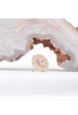 BVLA 6mm Afghan with CZ in 14k Gold Threadless Ends by BVLA!