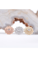 BVLA 6mm Afghan with CZ in 14k Gold Threadless Ends by BVLA!