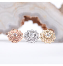 BVLA Afghan CZ 14k Gold Threadless Ends by BVLA