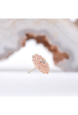 BVLA 6mm Afghan with CZ in 14k Gold Threadless Ends by BVLA!