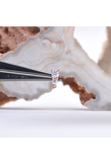 BVLA Jeanie 2 with CZ in 14k Gold Threadless Ends by BVLA!