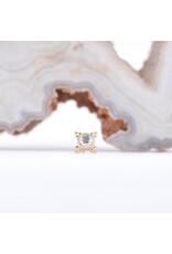 BVLA 5mm Mini Kandy with CZ in 14k Gold Threadless Ends by BVLA!