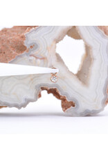 BVLA Bezel Charm with Genuine VS Diamond in 14k Gold by BVLA