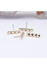 BVLA Pyramid Strip 14k Gold Threadless Ends by BVLA!