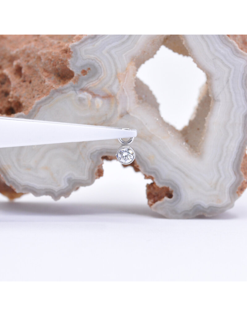 BVLA 2.5mm Bezel Charms with CZ in 14k Gold by BVLA