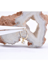 BVLA 2.5mm Bezel Charms with CZ in 14k Gold by BVLA