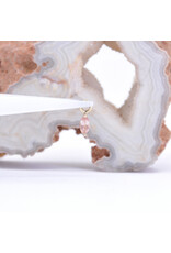 BVLA 4x2mm Marquise V Prong with Faceted Oregon Sunstone Charms in 14k Yellow Gold by BVLA