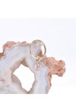 BVLA 4x2mm Marquise V Prong with Faceted Oregon Sunstone Charms in 14k Yellow Gold by BVLA