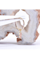 BVLA 4x2mm Marquise V Prong with Faceted Oregon Sunstone Charms in 14k Yellow Gold by BVLA