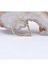 BVLA Hammered Teardrop in 14k Gold 16g 5/16" x 7/16" Seam Rings by BVLA
