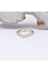 BVLA Hammered Teardrop in 14k Gold 16g 5/16" x 7/16" Seam Rings by BVLA
