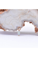 BVLA 3x1.5mm Marquise V Prong with Chrysoprase Cabochon Charms in 14k Rose Gold by BVLA