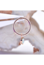 BVLA 3x1.5mm Marquise V Prong with Chrysoprase Cabochon Charms in 14k Rose Gold by BVLA