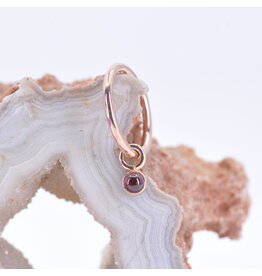 BVLA 2mm Rhodolite Bezel Charm Rose Gold by BVLA