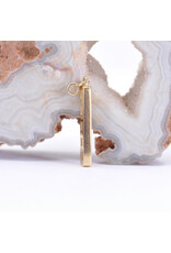 BVLA Bar Four Charm with CZ in 14k Yellow Gold by BVLA