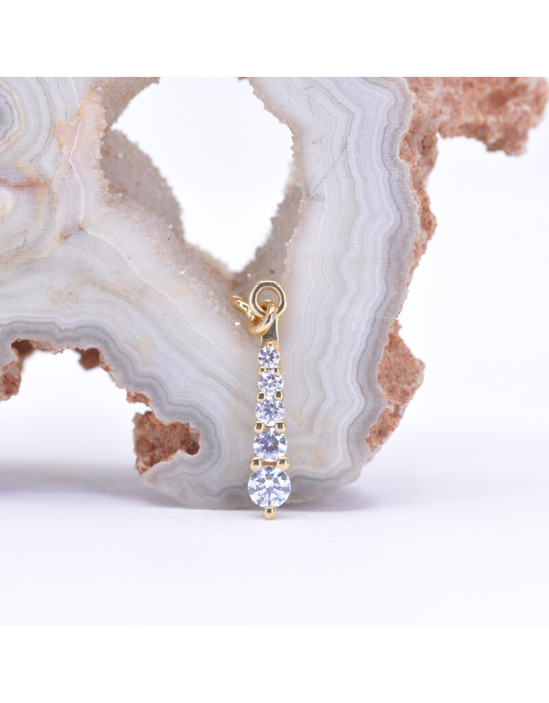 BVLA Rebel Grad 5 Charm with CZ in 14k Gold by BVLA
