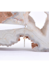 BVLA Avona Single Charms in 14k White Gold with Rose Gold Beads by BVLA