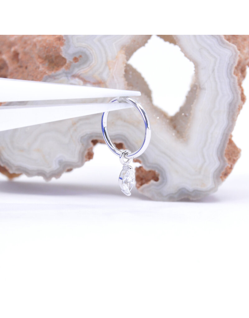 BVLA Marquise V Prong Charms with Genuine VS Diamond in 14k Gold by BVLA