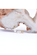 BVLA Marquise V Prong Charms with Genuine VS Diamond in 14k Gold by BVLA