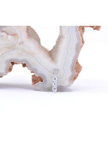 BVLA Linear Tri Prong Charms with CZ in 14k Gold by BVLA