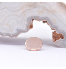 BVLA 6mm Polished Disc Rose Gold 16g Threaded End