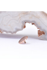 BVLA 6mm Polished Disc in 14k Rose Gold 16g Threaded End by BVLA!