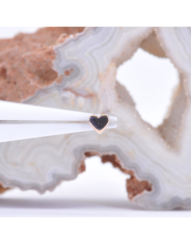 BVLA Flat Heart 14k Gold Threadless Ends by BVLA!