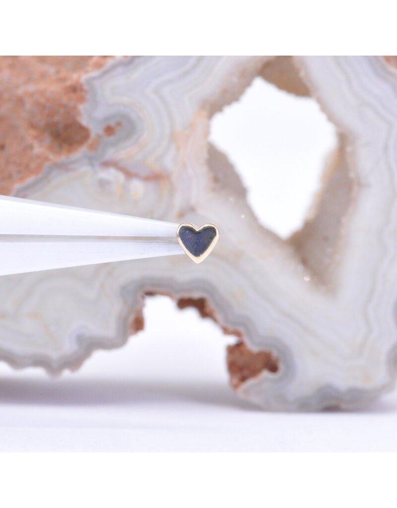 BVLA Flat Heart 14k Gold Threadless Ends by BVLA!