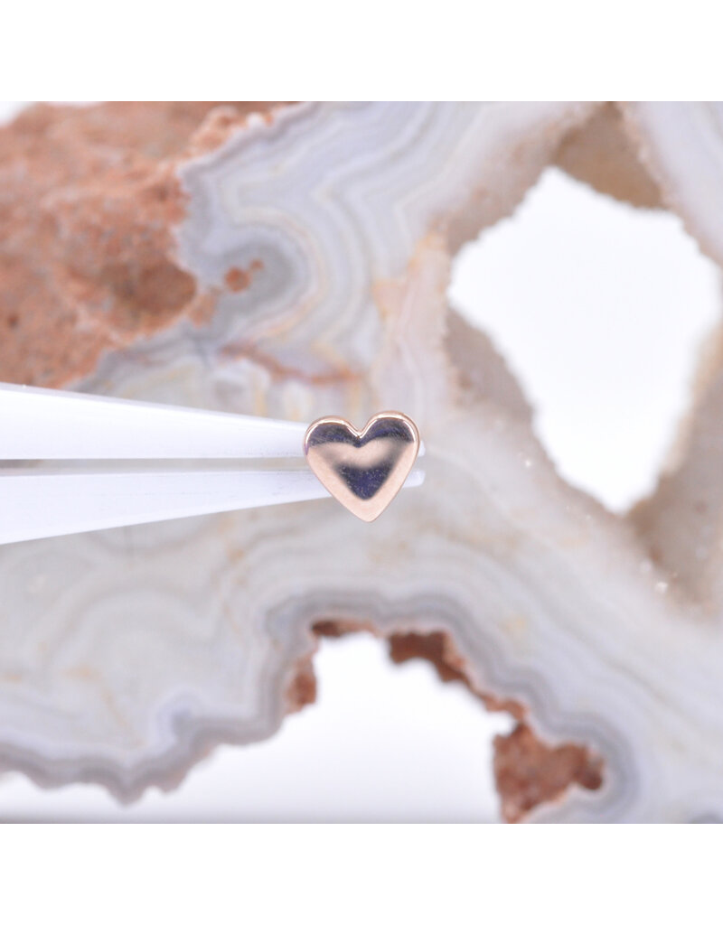 BVLA Flat Heart 14k Gold Threadless Ends by BVLA!