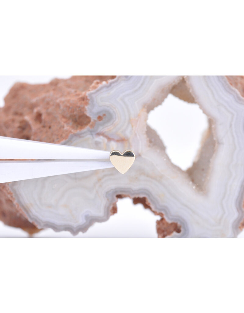 BVLA Flat Heart 14k Gold Threadless Ends by BVLA!
