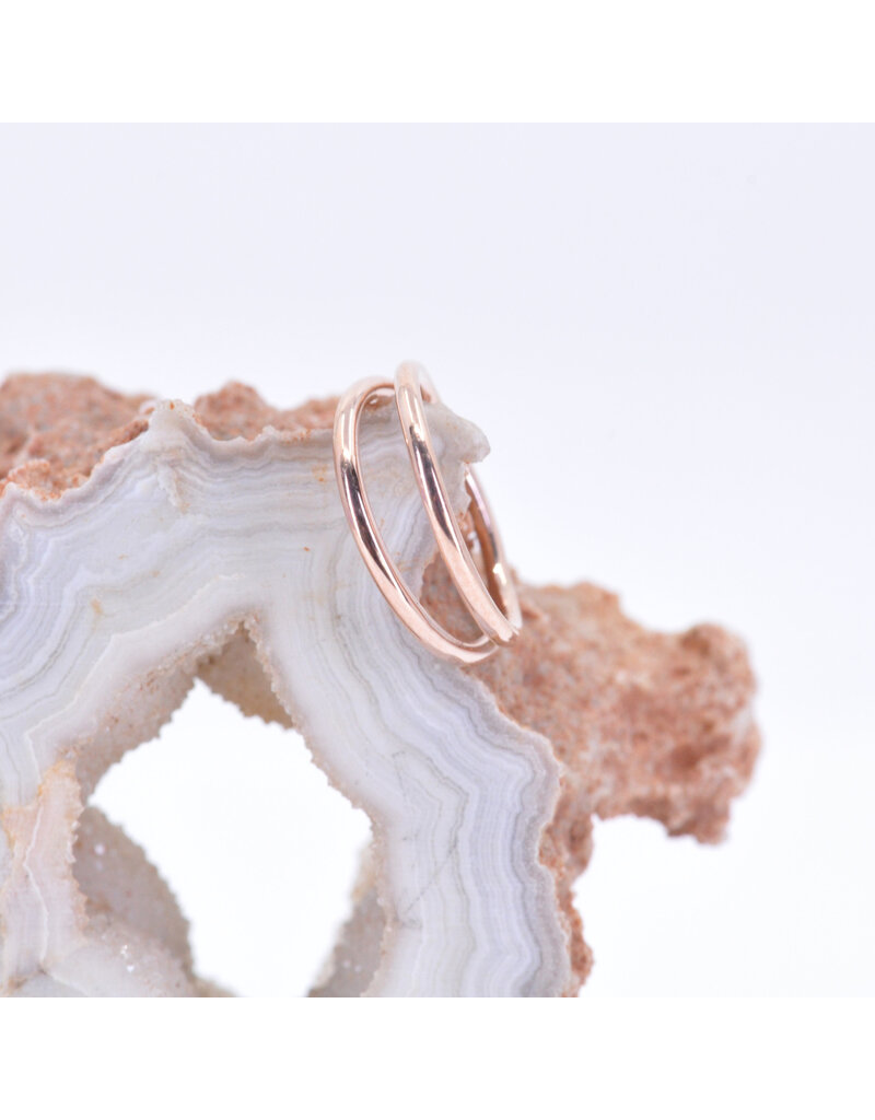 BVLA 14k Gold 18g Illusion Seam Rings by BVLA!