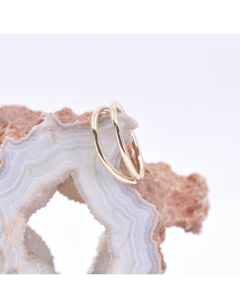 BVLA 14k Gold 18g Illusion Seam Rings by BVLA!