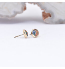 BVLA 3mm Gilson Opal Yellow Gold Threadless Ends