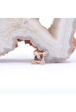 BVLA 6mm Mini Kandy with Rhodolite Garnet in 14k Rose Gold 16g Threaded Ends by BVLA!