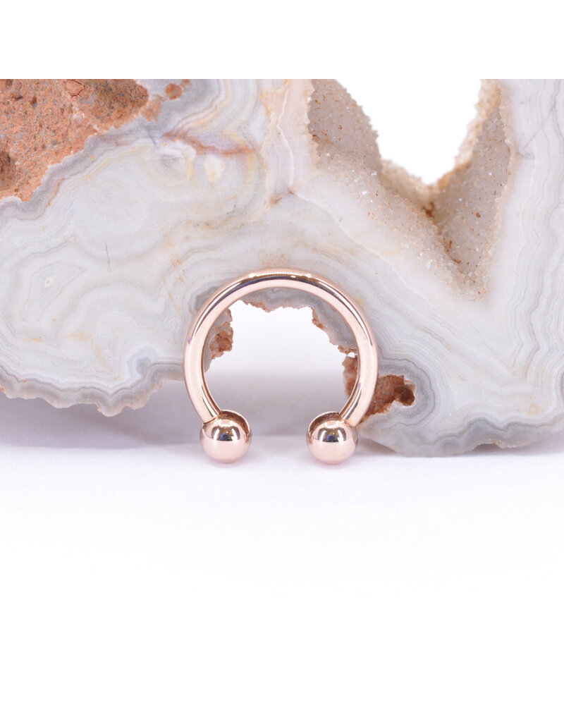 BVLA 14k Gold 16g Circular Barbell with 1/8" beads by BVLA!