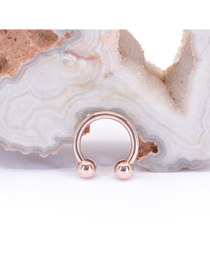 BVLA 14k Gold 16g Circular Barbell with 1/8" beads by BVLA!