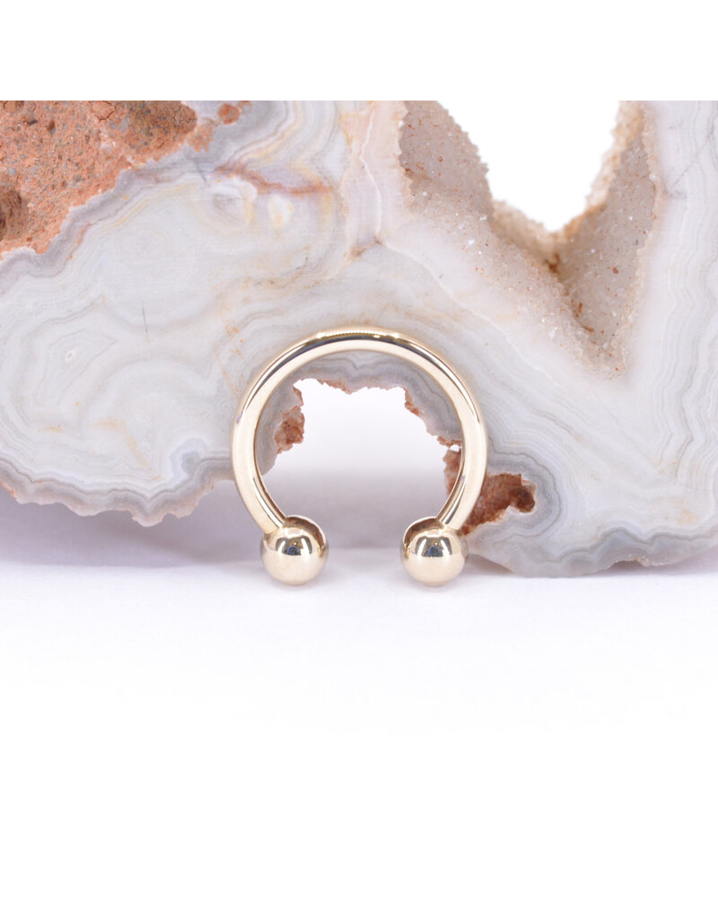 BVLA 14k Gold 16g Circular Barbell with 1/8" beads by BVLA!