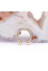 BVLA 14k Gold 16g Circular Barbell with 1/8" beads by BVLA!