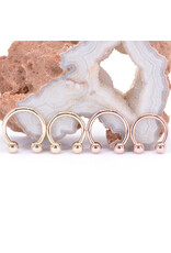 BVLA 14k Gold 16g Circular Barbell with 1/8" beads by BVLA!