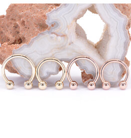 BVLA 16g Gold Circular Barbells