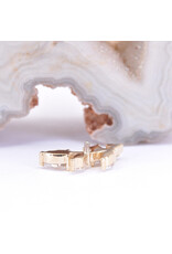 BVLA Left Facing Jasmine with CZ in 14k Yellow Gold 16g Threaded End by BVLA!