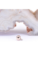 BVLA 1/8" Ball 16g Threaded End in 14k Rose Gold by BVLA!
