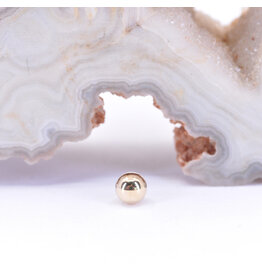 BVLA 1/8" Ball 16g Threaded End Yellow Gold