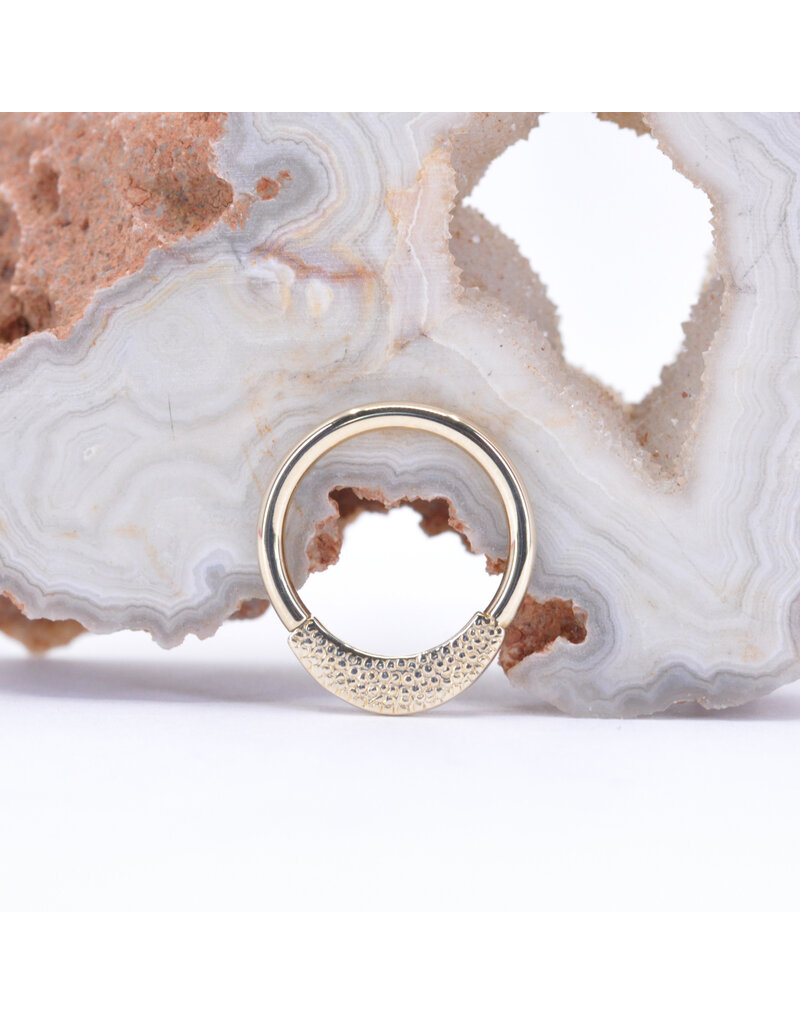 BVLA 16g 3/8" Pave Janna Seam Rings in 14k Gold by BVLA!