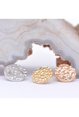 BVLA 6mm Hammered Disc 14k Gold 16g Threaded Ends by BVLA!