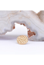 BVLA 6mm Hammered Disc 14k Gold 16g Threaded Ends by BVLA!