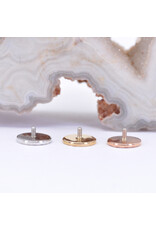 BVLA 6mm Hammered Disc 14k Gold 16g Threaded Ends by BVLA!