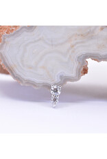 BVLA Jeanie 2 with CZ in 14k Gold Threadless Ends by BVLA!