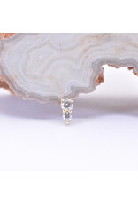 BVLA Jeanie 2 with CZ in 14k Gold Threadless Ends by BVLA!